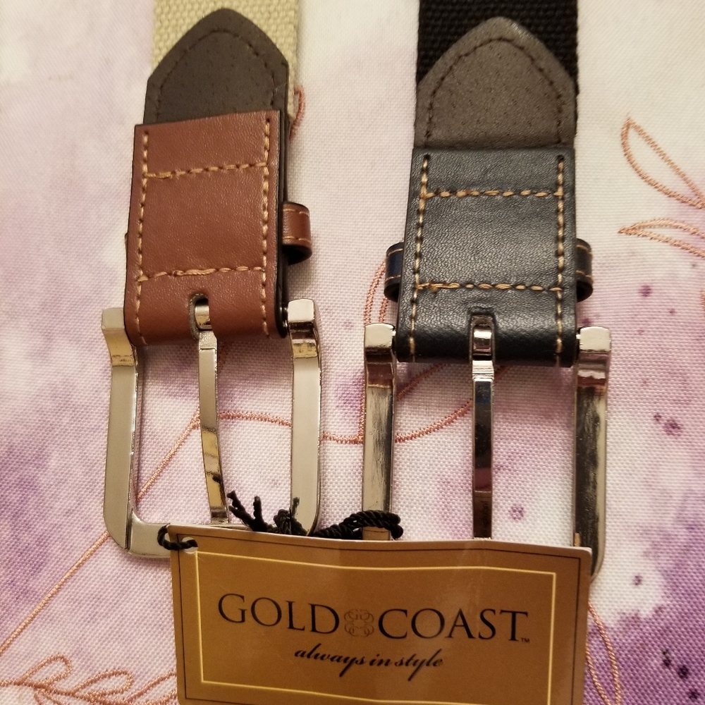 2 new belts for men by gold Coast with tag.